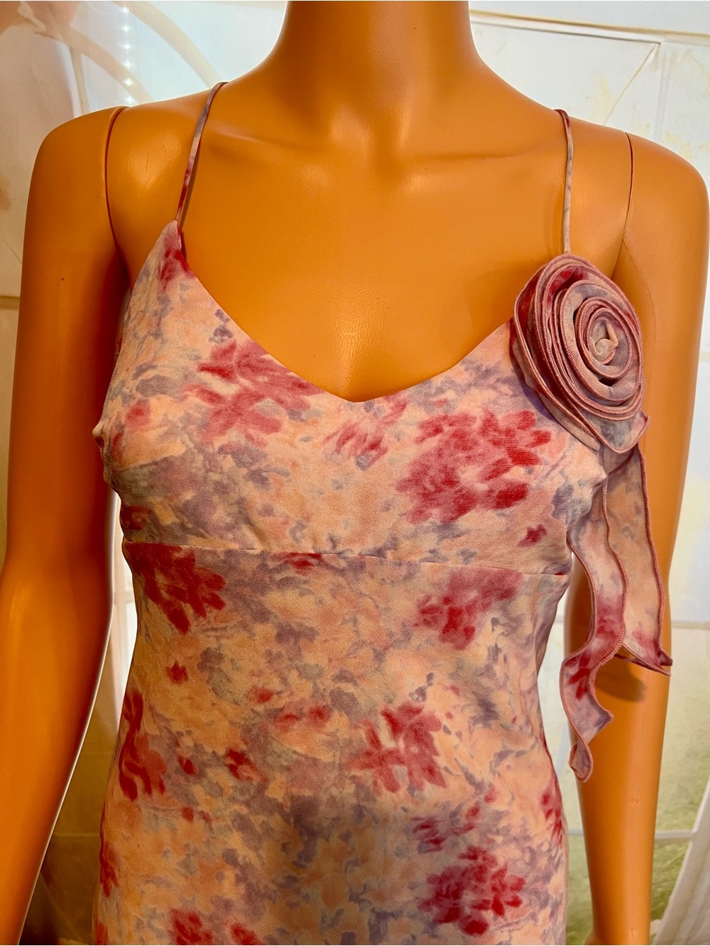 ASTR the label Floral Lavender & Pink Dress with Rosette Accent - Picture 3 of 8